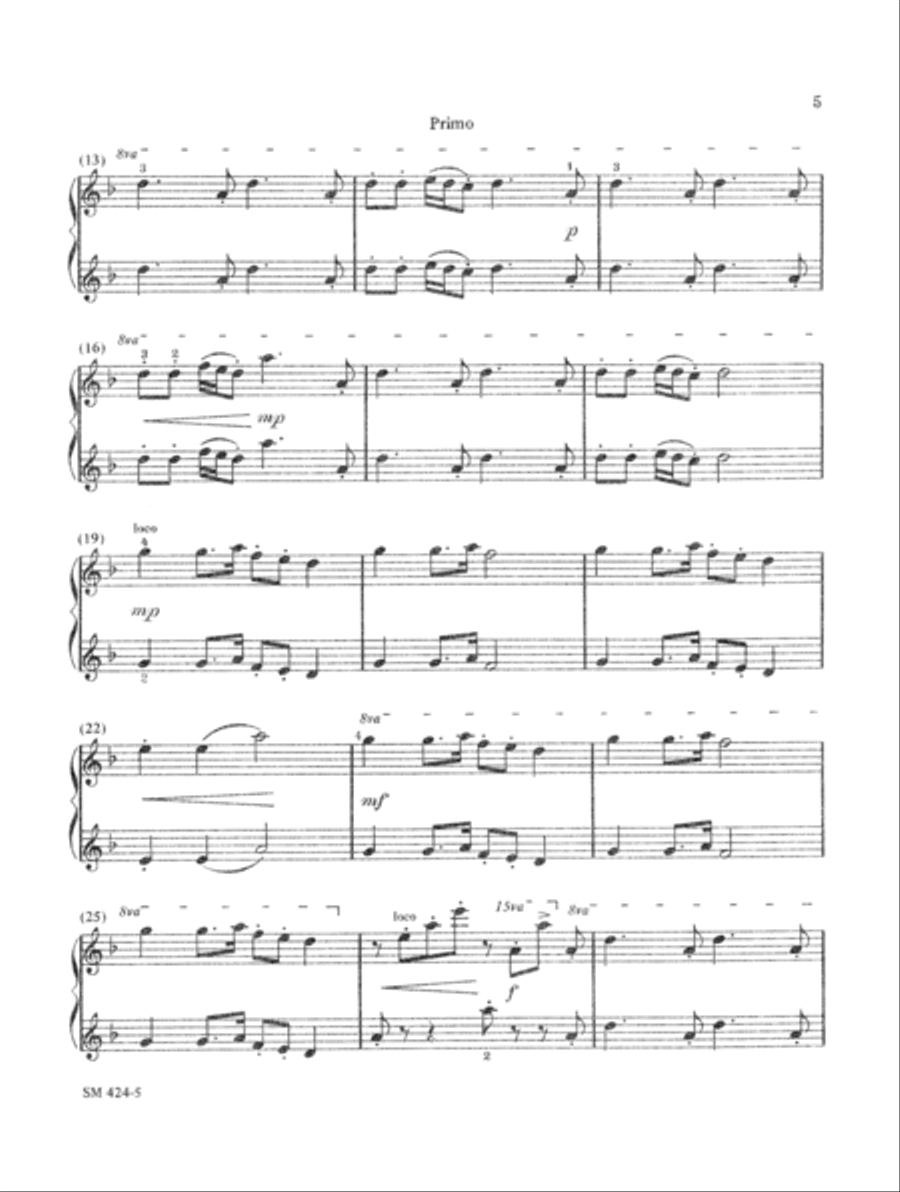 Romanian Rhapsody Romanian Rhapsody Piano Duet scores gallery preview page 5