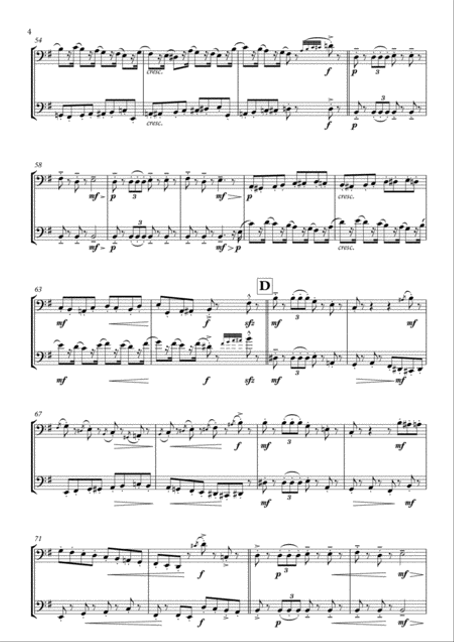 March from The Nutcracker arranged for Bassoon Duet Woodwind Duet scores gallery preview page 6