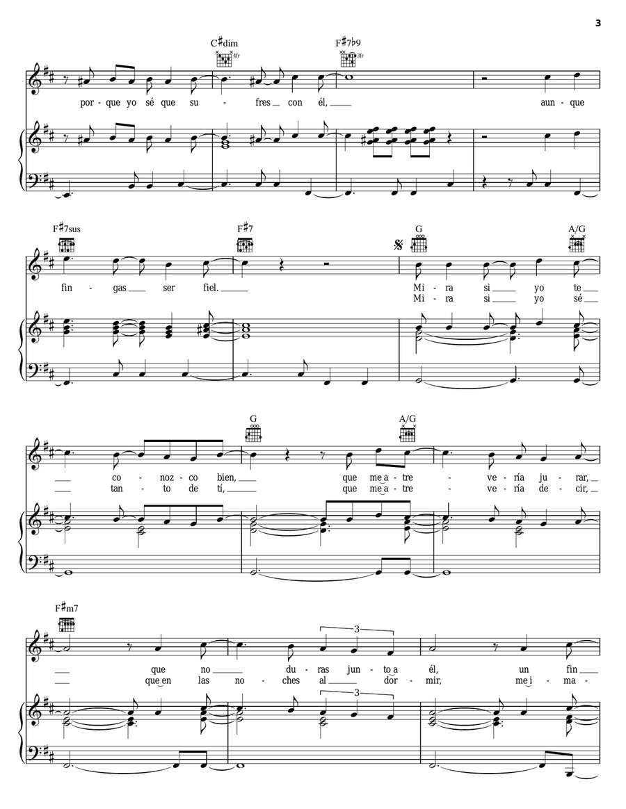 Te Conozco Bien Te Conozco Bien Acoustic Guitar scores gallery preview page 3