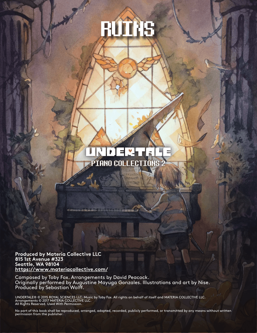 Ruins (UNDERTALE Piano Collections 2) Piano Solo scores gallery preview page 1
