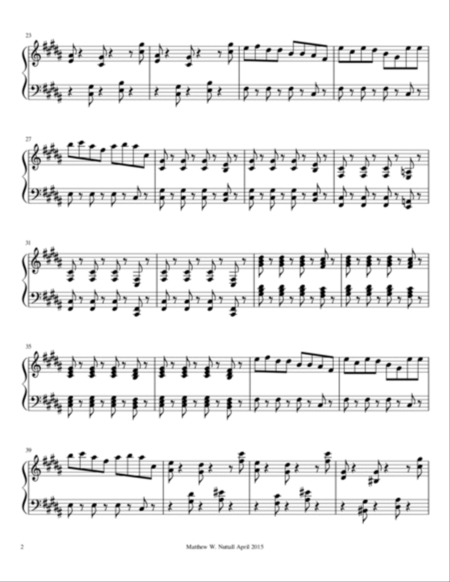 Wild Jazz Piano Solo scores gallery preview page 2