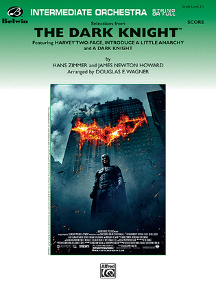 Book cover for The Dark Knight, Selections from (score only)