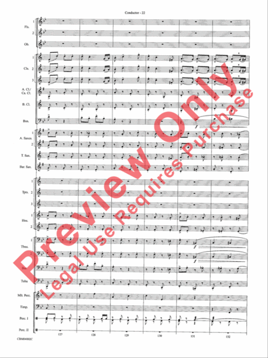 The Dam Busters Concert March Concert Band scores gallery preview page 25