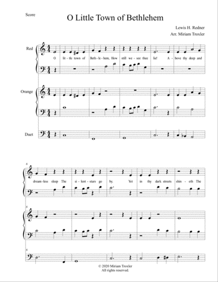 Traditional Christmas Carols for Piano: Duet Set Small Ensemble scores gallery preview page 2
