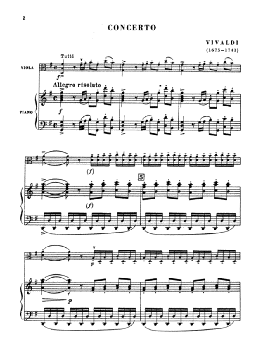 Concerto for Viola d'Amore Small Ensemble scores gallery preview page 3