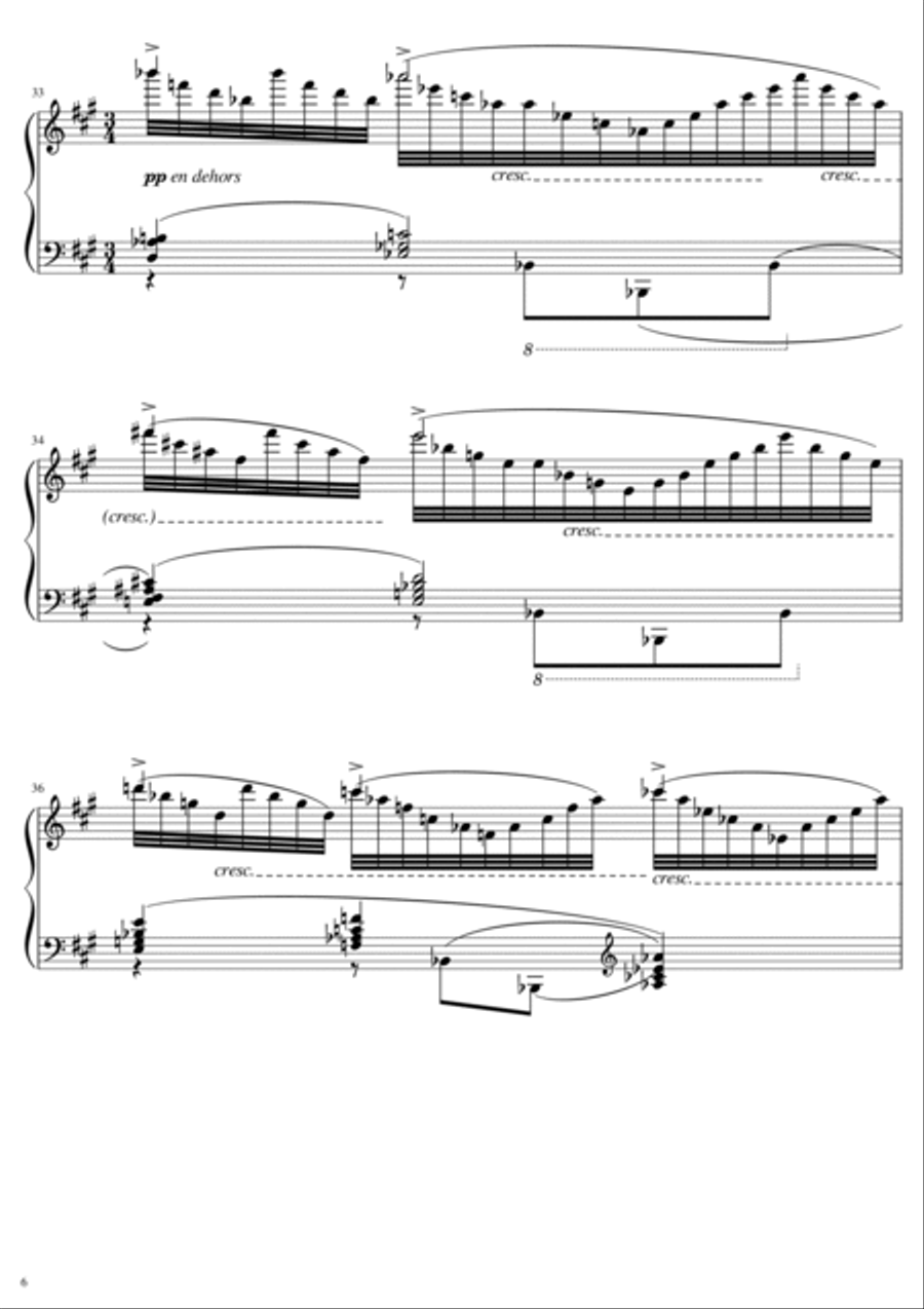 Ravel - Miroirs - 3. Une Barque sur l'océan - For Piano Solo Original Piano Solo scores gallery preview page 6