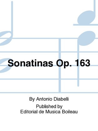 Book cover for Sonatinas Op. 163