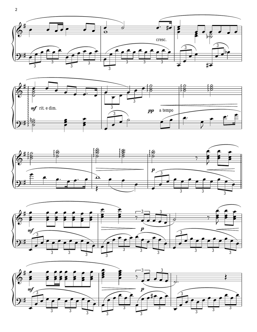 Ideale (arr. Phillip Keveren) Piano Solo scores gallery preview page 2