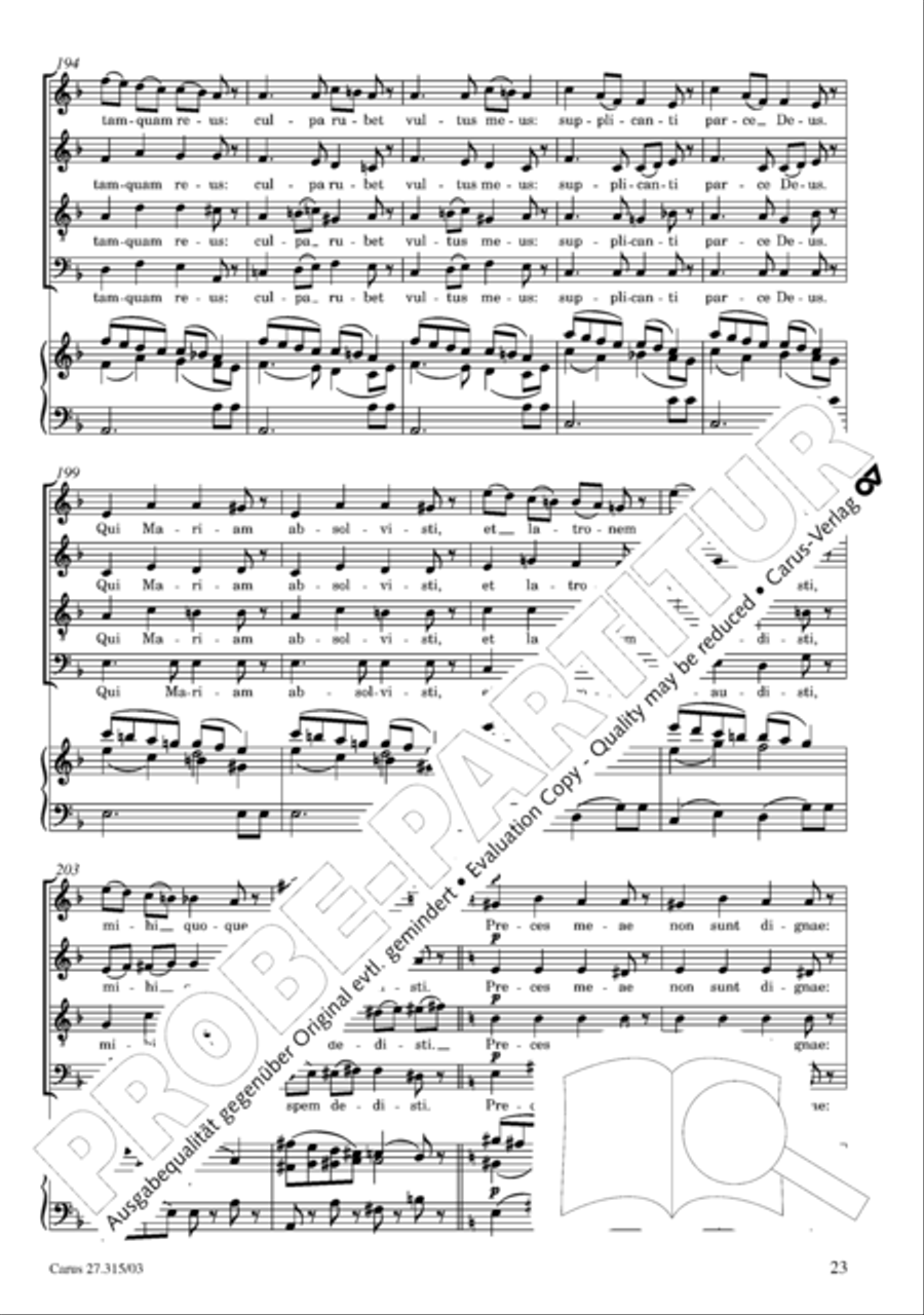 Requiem in C major Requiem in C major 4-Part scores gallery preview page 24