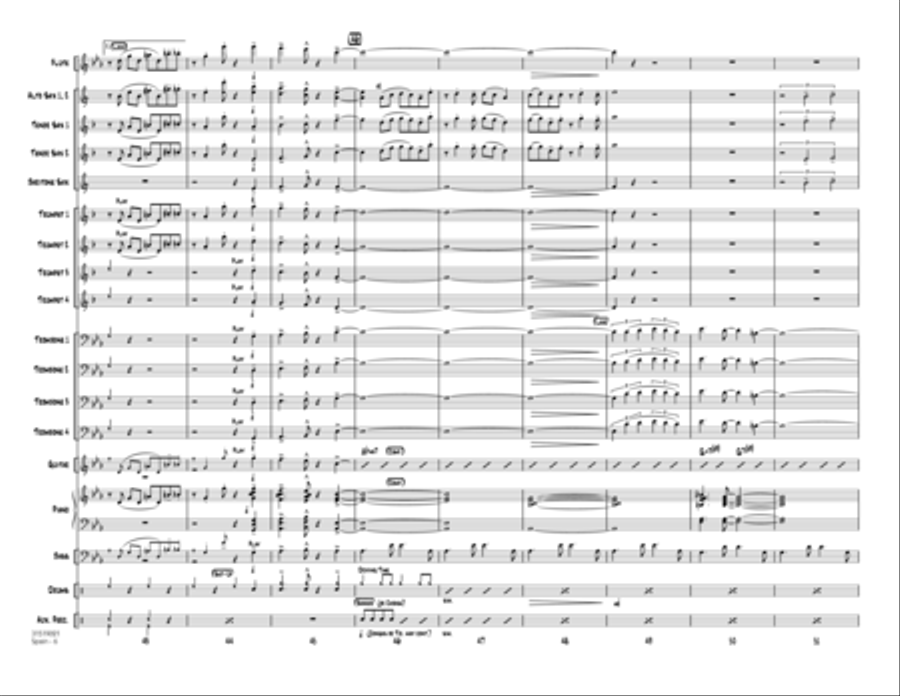 Spain - Conductor Score (Full Score) Jazz Ensemble scores gallery preview page 6