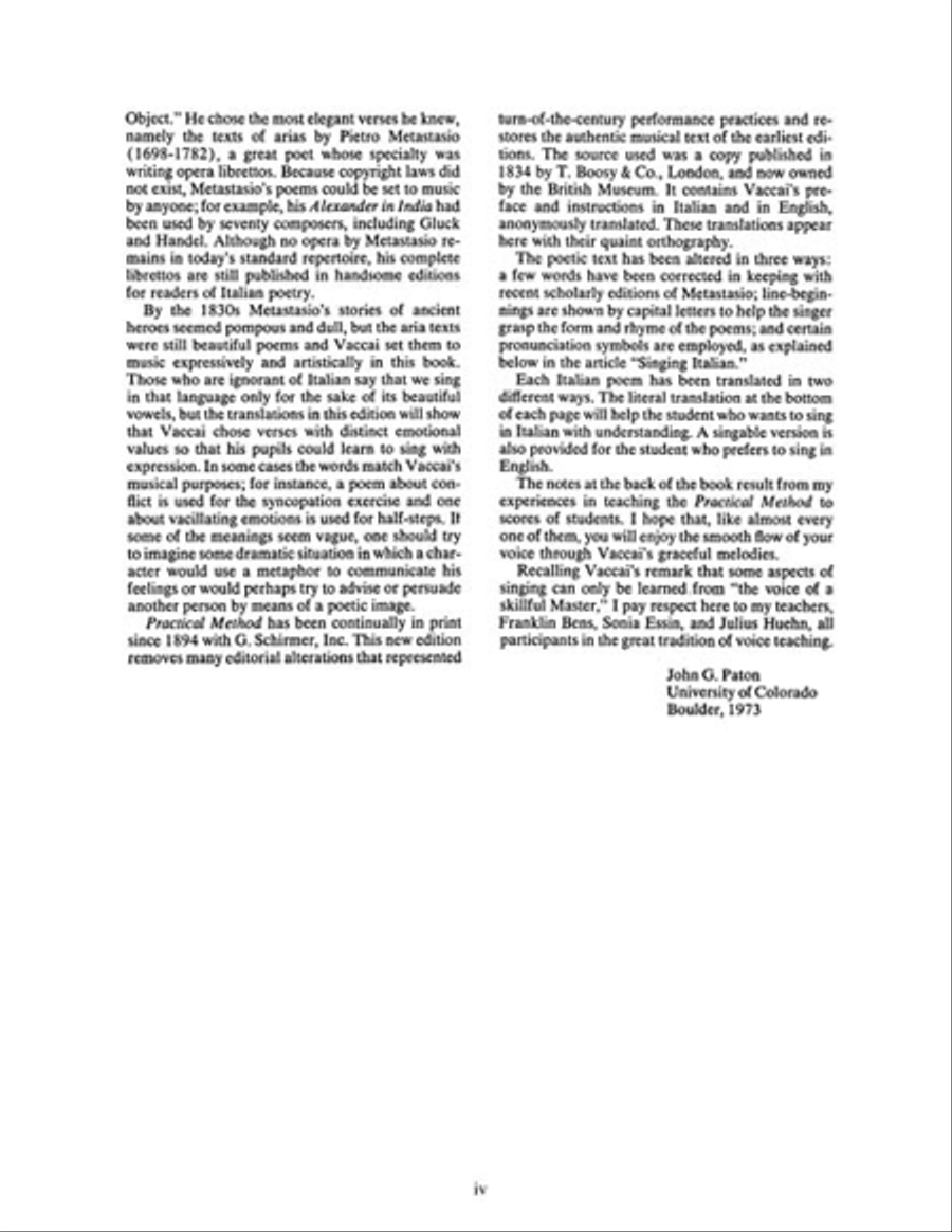 Practical Method of Italian Singing Voice Solo scores gallery preview page 5