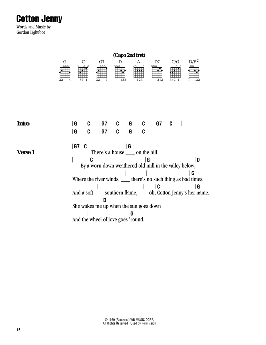 Cotton Jenny Acoustic Guitar scores gallery preview page 1