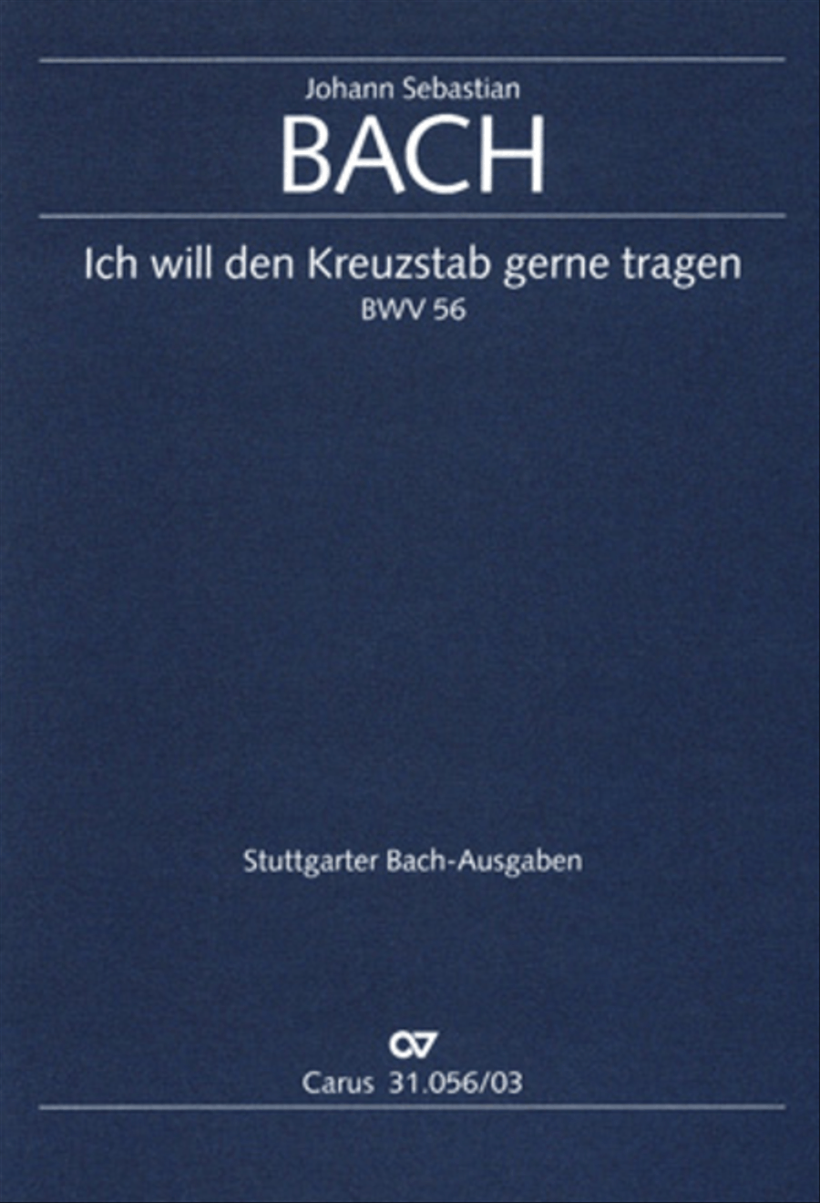 His cross of suff'ring will I carry (Ich will den Kreuzstab gerne tragen) 4-Part scores gallery preview page 1