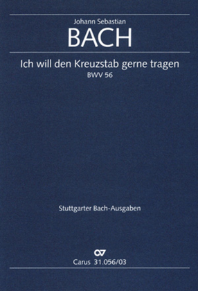 Book cover for His cross of suff'ring will I carry (Ich will den Kreuzstab gerne tragen)