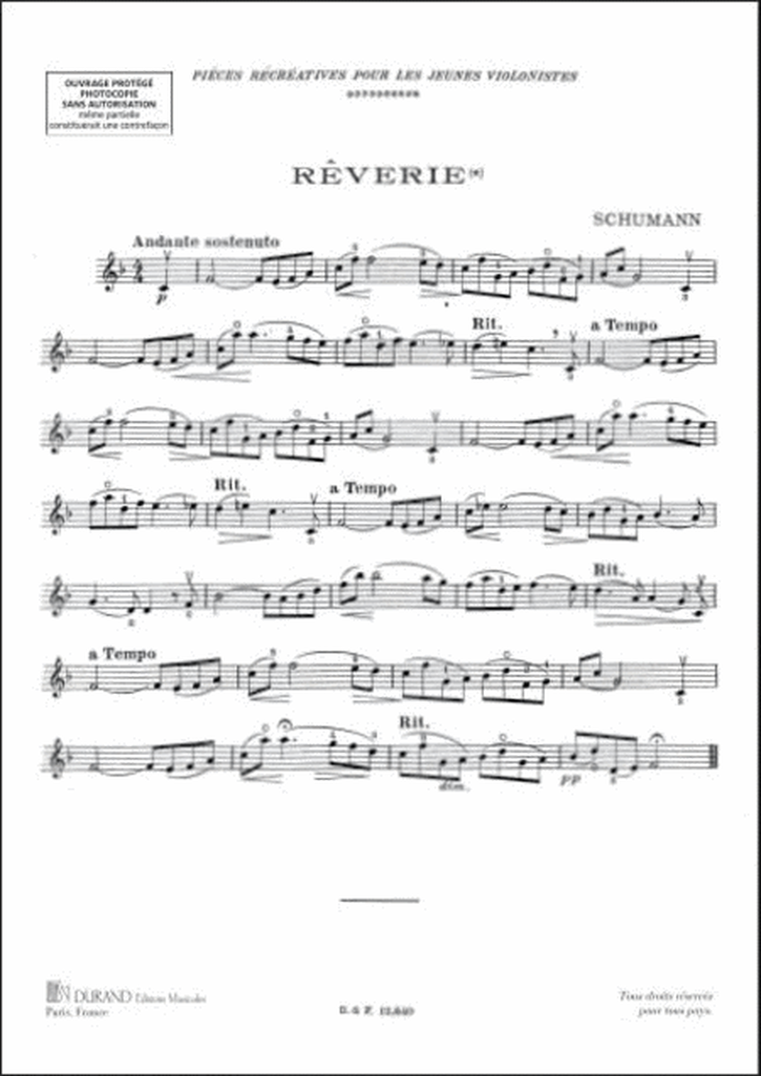 Reverie Violon-Piano