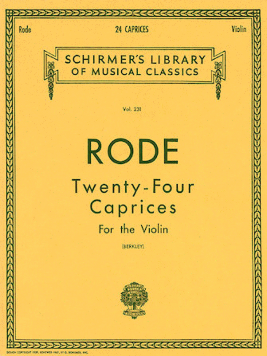 24 Caprices Violin Solo scores gallery preview page 1