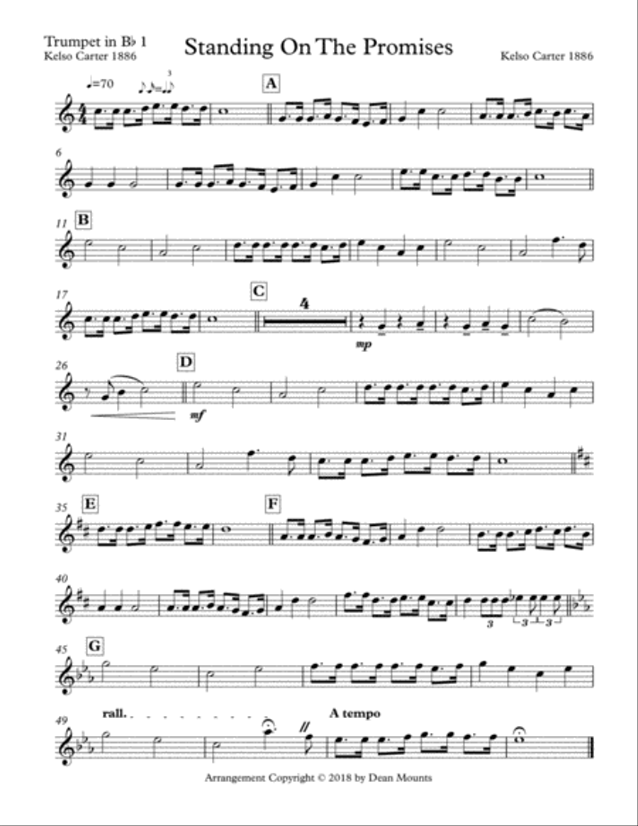 Standing On The Promises Brass Ensemble scores gallery preview page 5