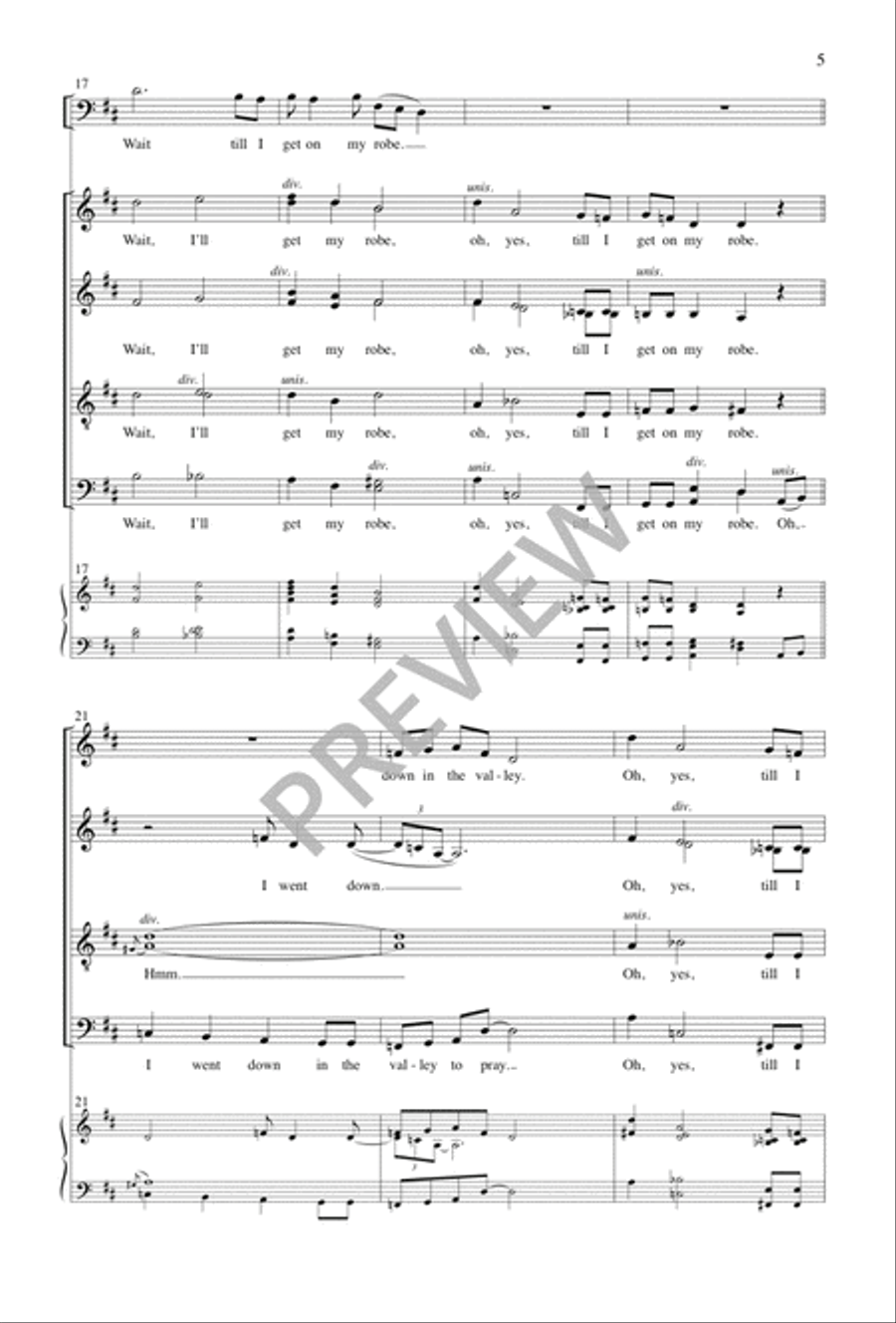 Wait till I Get on My Robe Divisi scores gallery preview page 6