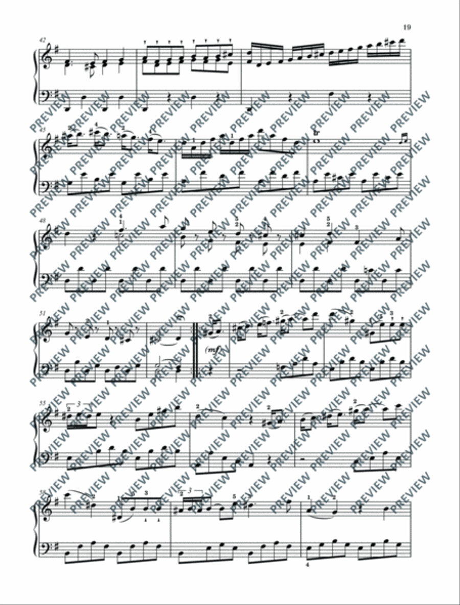 Six Sonatas Piano Solo scores gallery preview page 20