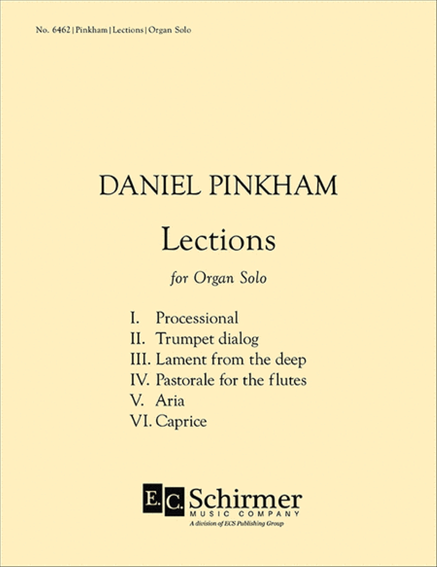 Lections Organ scores gallery preview page 1