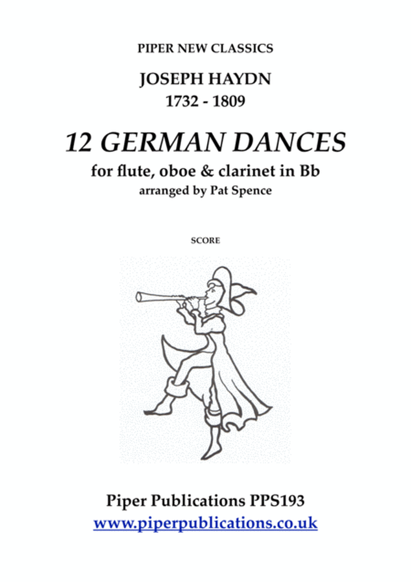 HAYDN 12 GERMAN DANCES FOR FLUTE, OBOE & CLARINET