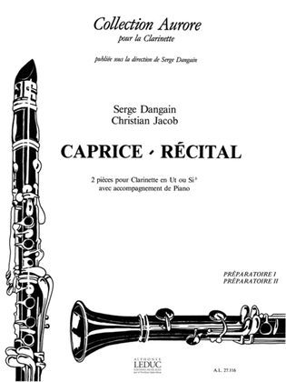 Book cover for Caprice & Recital (clarinet & Piano)
