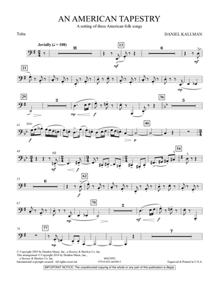 An American Tapestry (for Wind Ensemble) - Tuba