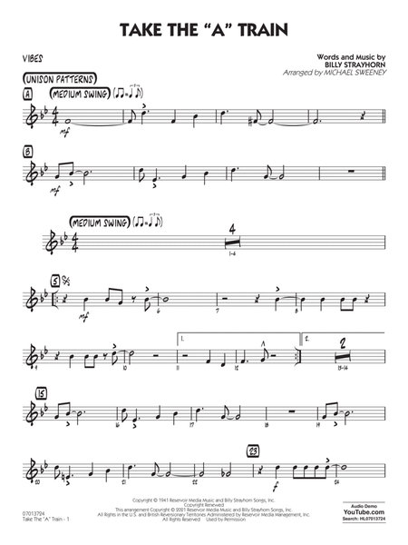 Take the "A" Train (arr. Michael Sweeney) - Vibes by Duke Ellington Jazz Ensemble - Digital Sheet Music