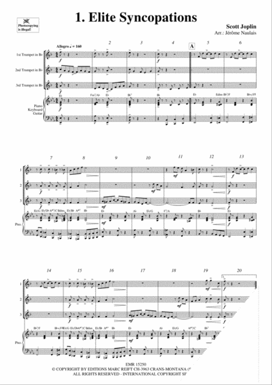 3 Trumpets & Piano Vol. 6 Trumpet Trio scores gallery preview page 3