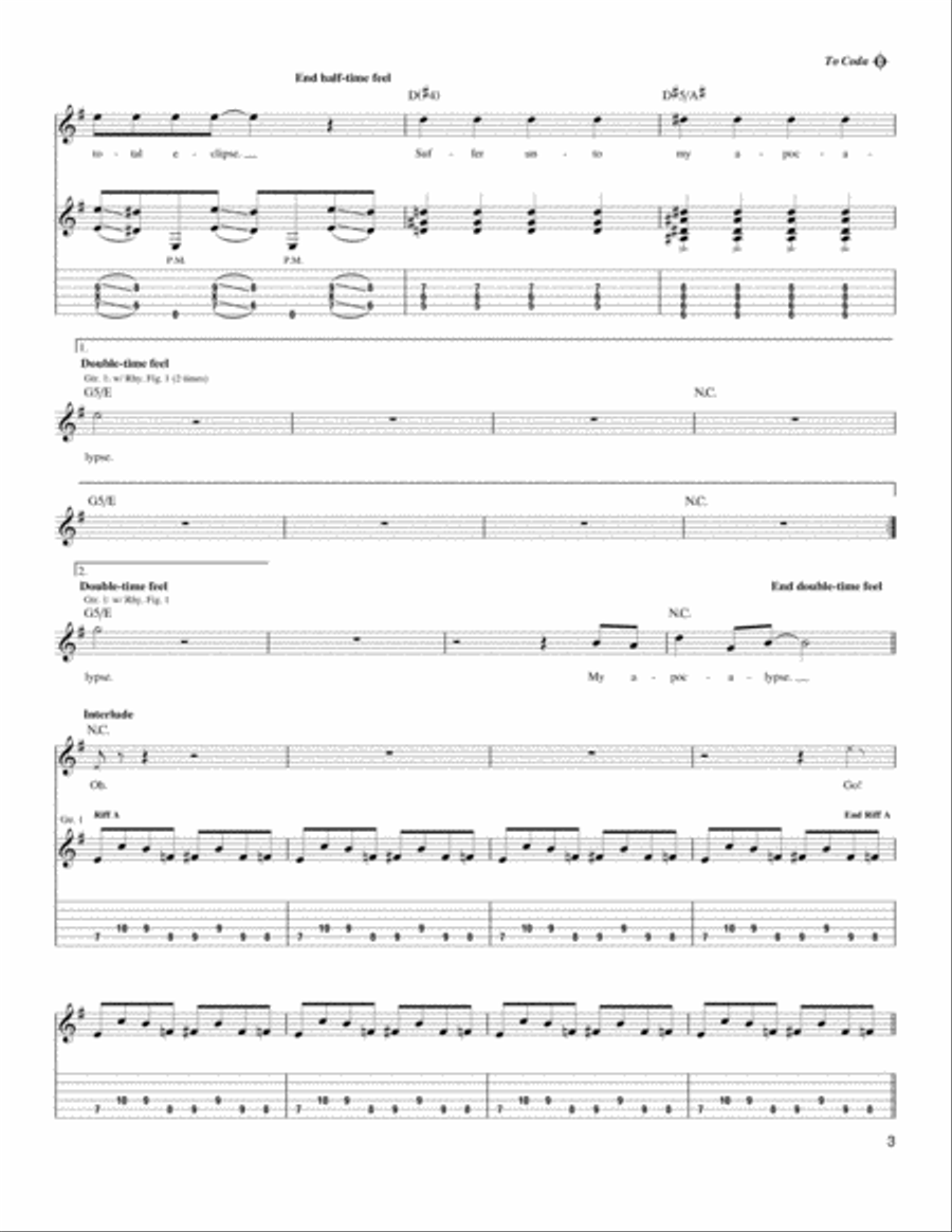 My Apocalypse Acoustic Guitar scores gallery preview page 3