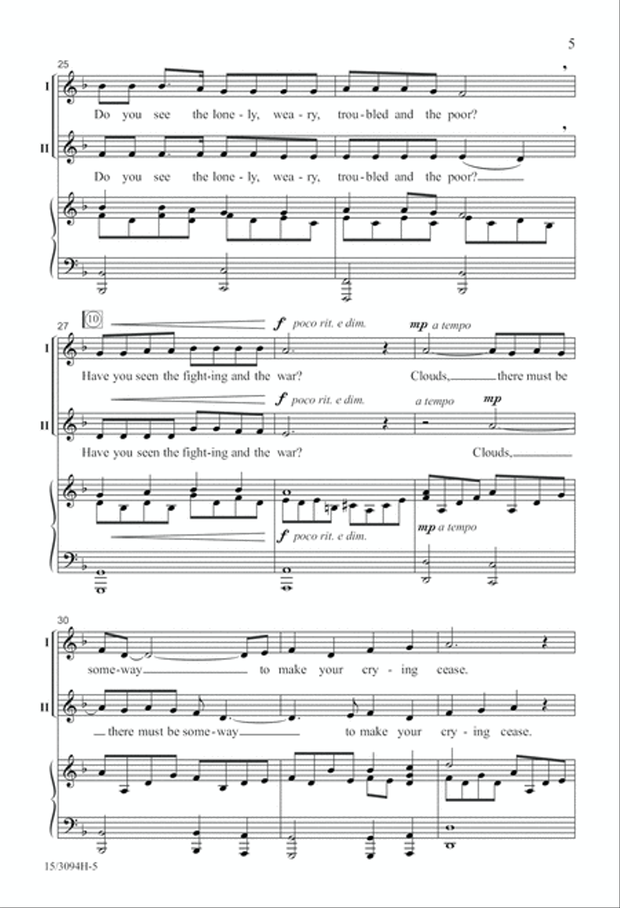 The Clouds 2-Part scores gallery preview page 5