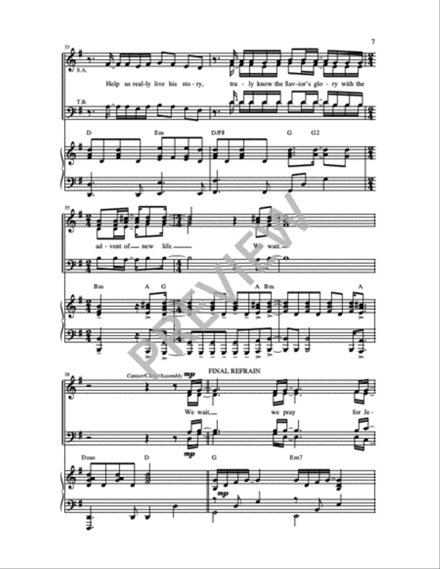 We Wait We Wait 4-Part scores gallery preview page 3