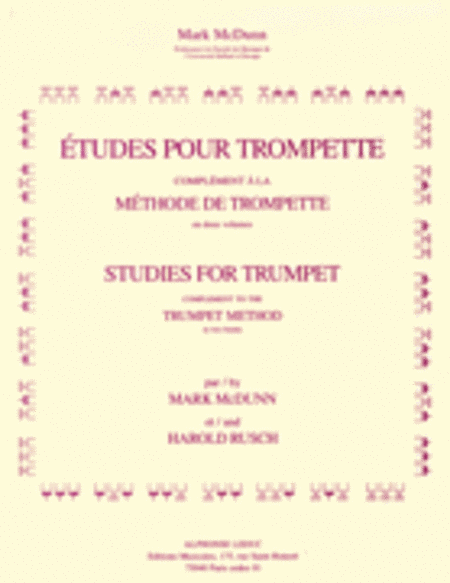 Etudes Pour Trompette (trumpet Solo)