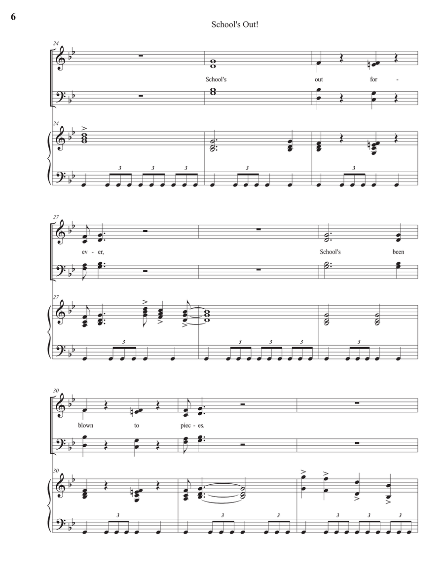School's Out 4-Part scores gallery preview page 6