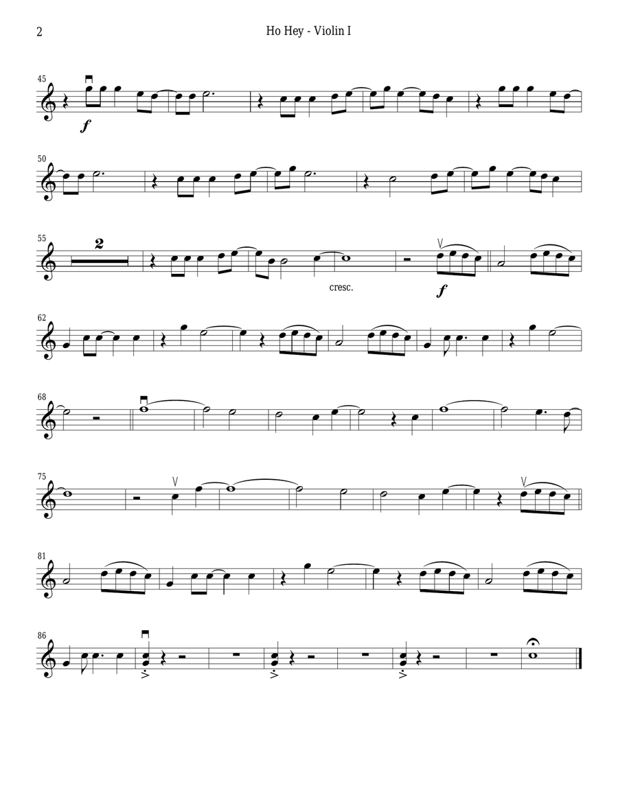 Ho Hey String Quartet scores gallery preview page 2