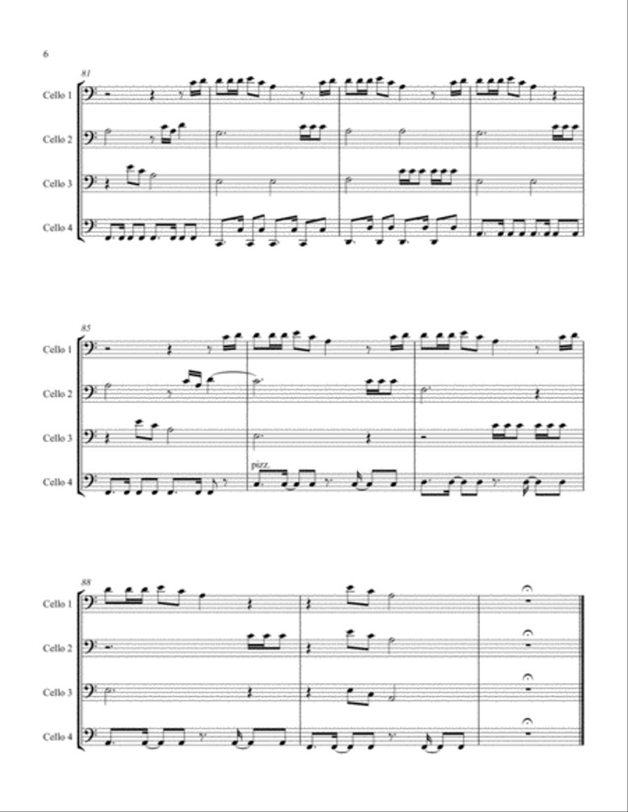 Delicate String Quartet scores gallery preview page 6