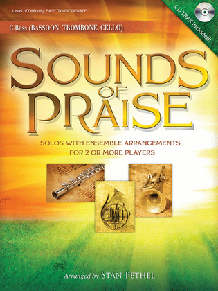 Book cover for Sounds of Praise - C Bass (Bassoon, Trombone, Cello) with CD