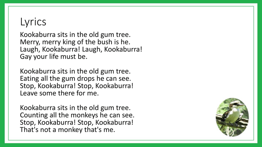Kookaburra (kookaburra Sits In The Old Gum Tree) Percussion Ensemble scores gallery preview page 6