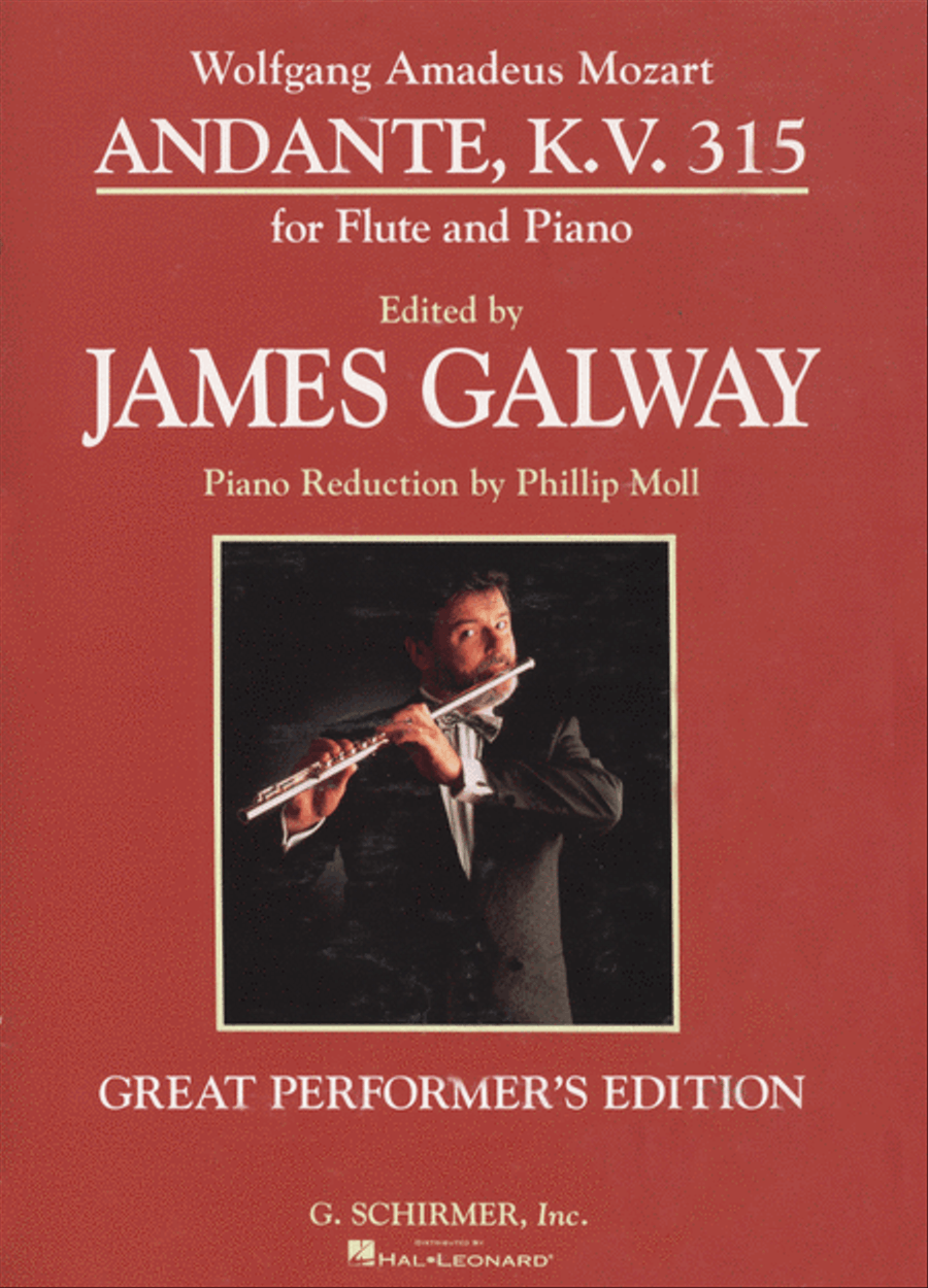 Andante in C Major, K.V.315 Flute Solo scores gallery preview page 1