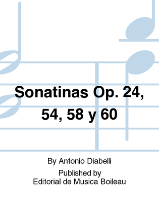 Book cover for Sonatinas Op. 24, 54, 58 y 60