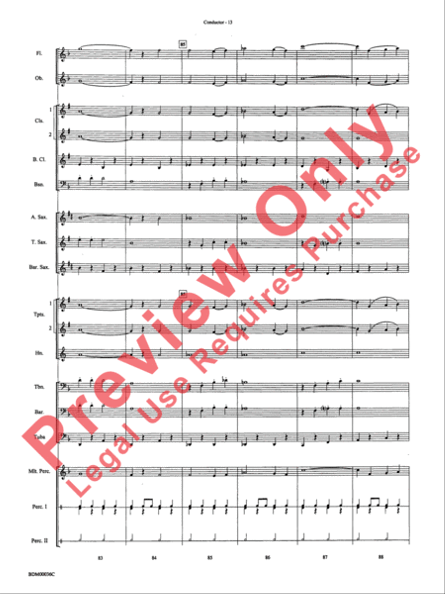 The Stars and Stripes Forever Concert Band scores gallery preview page 15