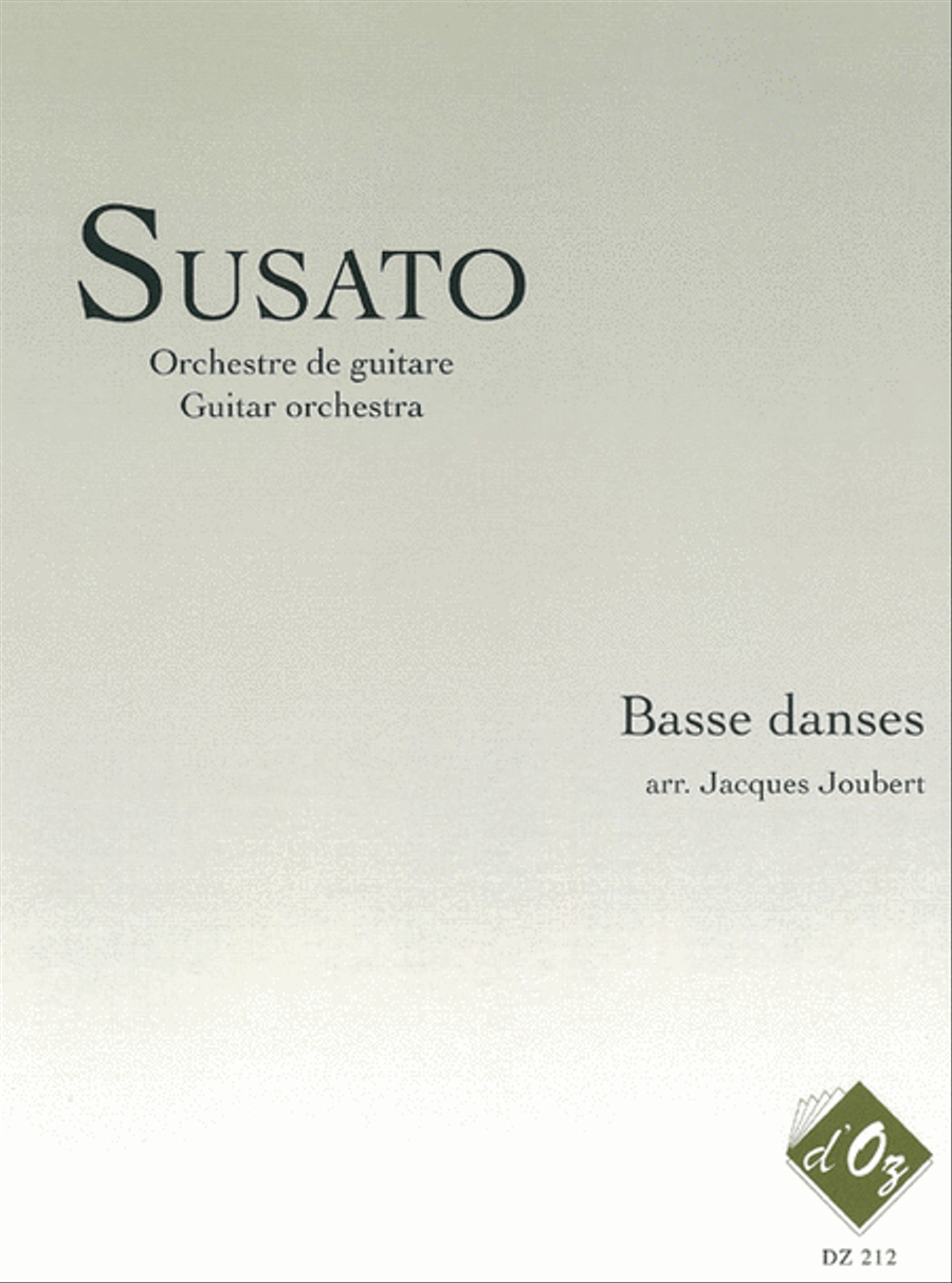 Basse danses Guitar Ensemble scores gallery preview page 1