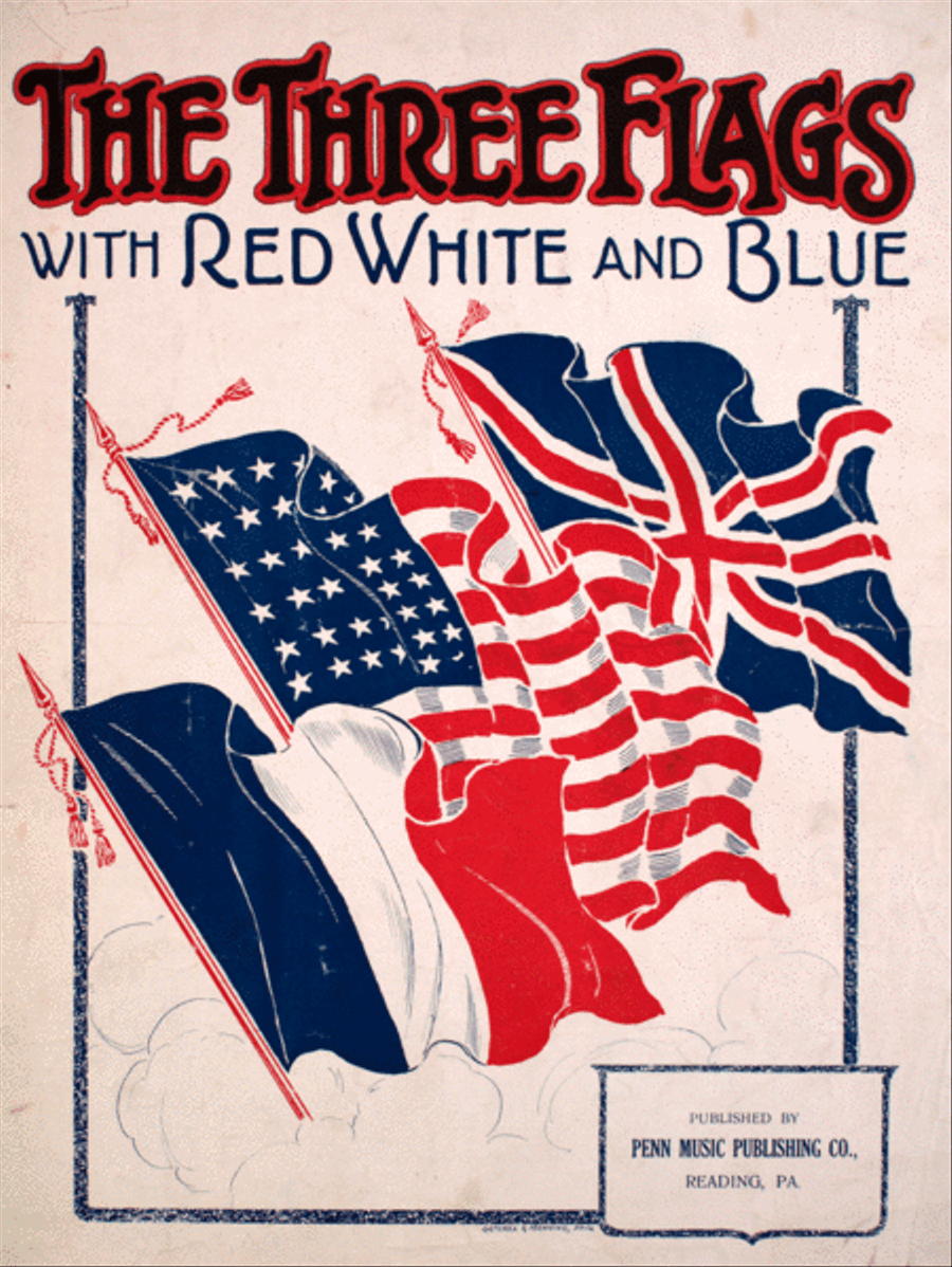 The Tree Flags (With Red White and Blue) Voice scores gallery preview page 1