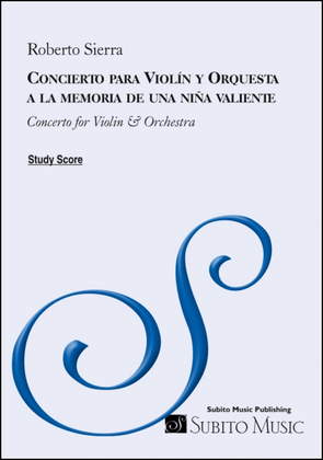 Book cover for Concierto para Violín y Orquestaa la memoria de una niña valiente