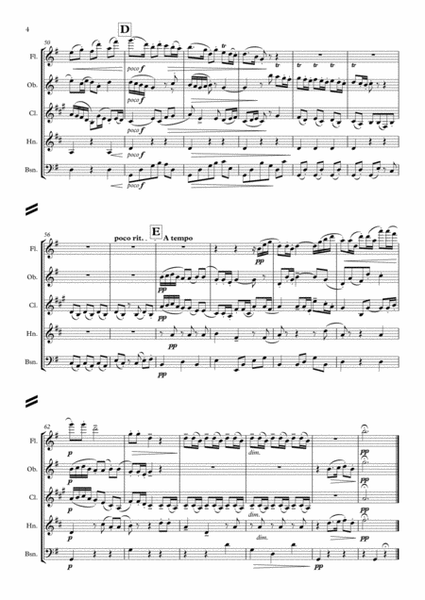 Parry: An English Suite II. In Minuet Style - wind quintet image number null