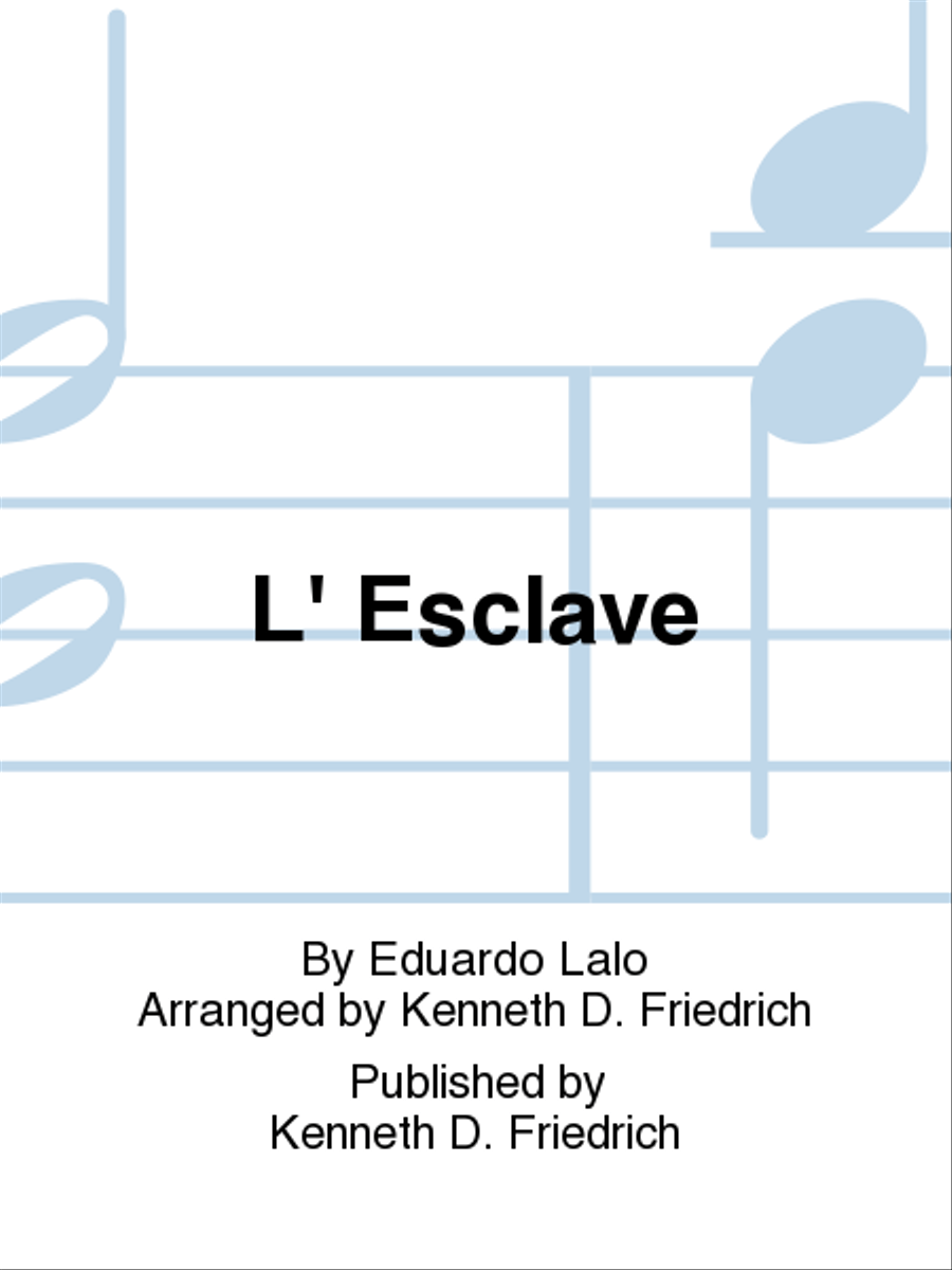 L' Esclave Tenor Saxophone scores gallery preview page 1