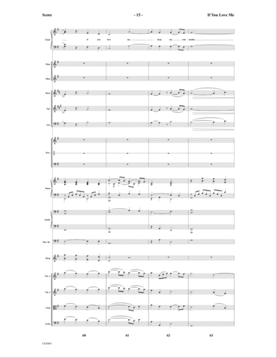 If You Love Me Choir scores gallery preview page 16