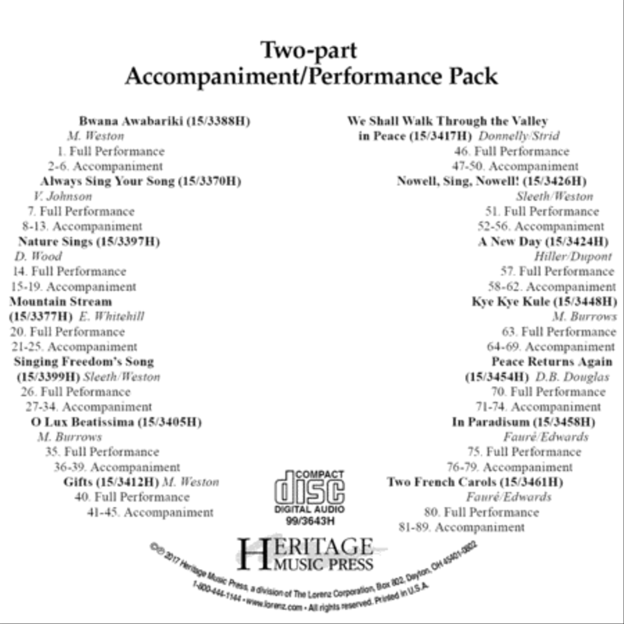 Two-part CD Pack (2017) 2-Part scores gallery preview page 1