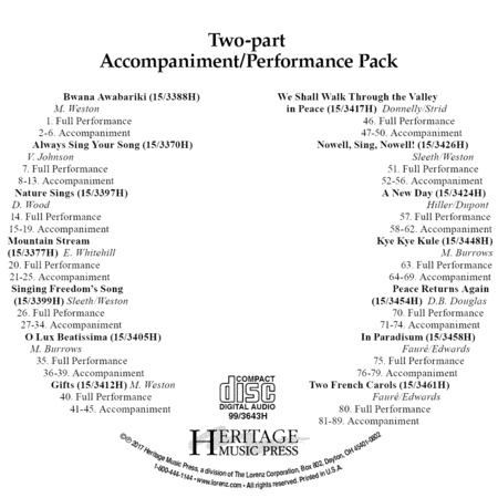 Two-part CD Pack (2017)