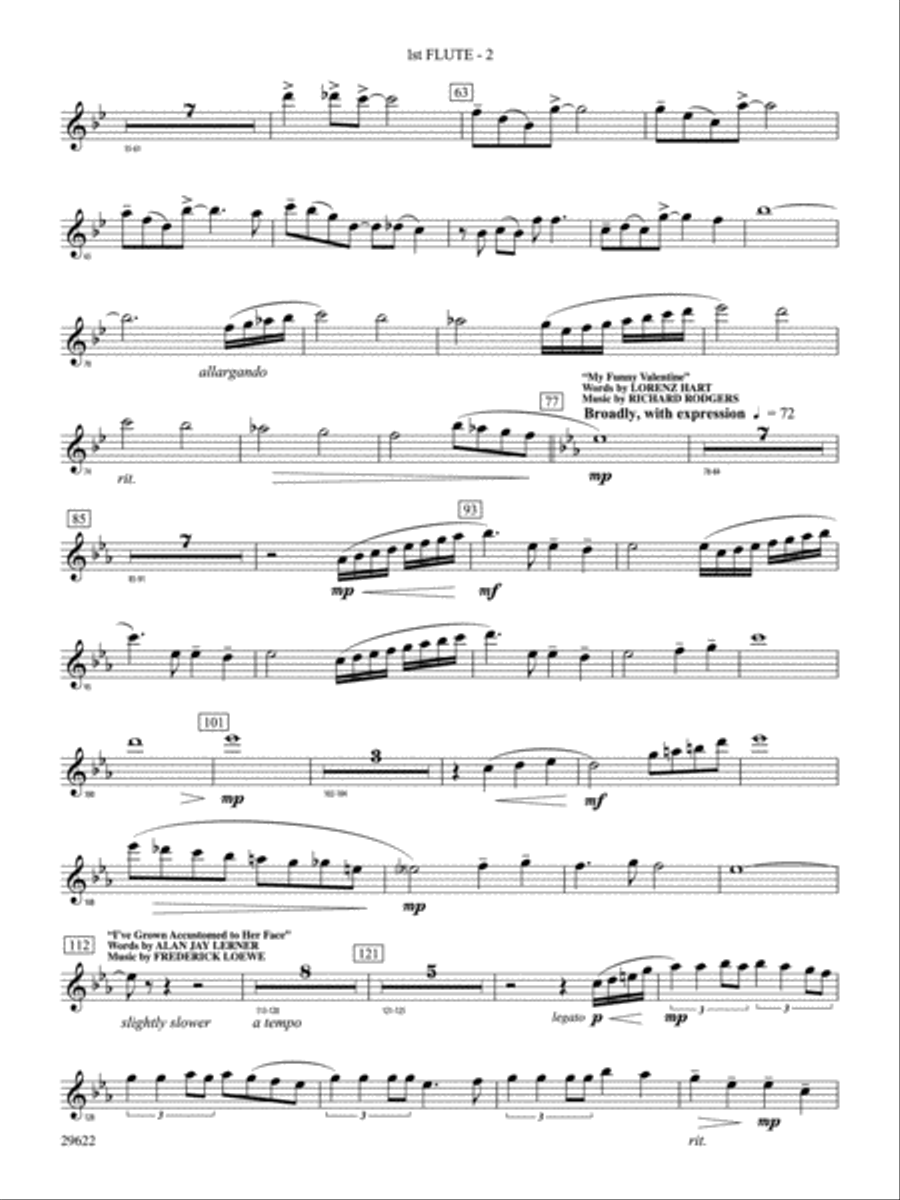 Salute to Broadway: Flute Concert Band scores gallery preview page 2